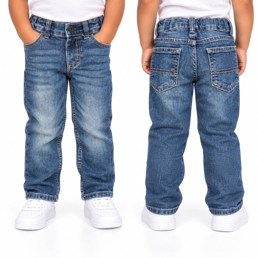 OshKosh Bgosh Classic Toddler Boys Blue Denim Straight Leg Jeans Size 2T